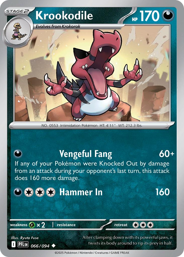 Krookodile - 066/094 - Uncommon [me02-066] [Non-Holo]