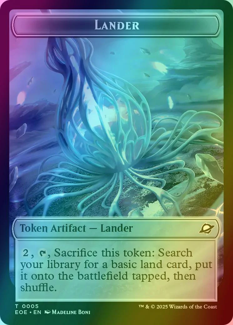Lander Token (05) // Robot Token (10) [Edge of Eternities: Tokens] [Foil]