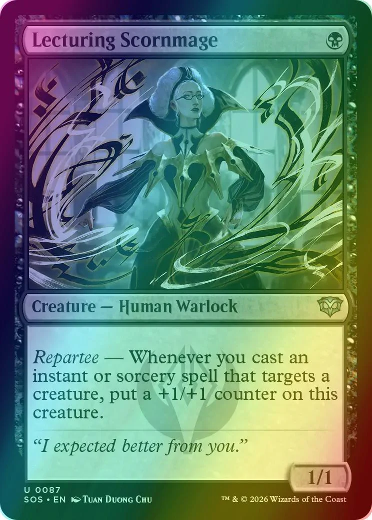 Lecturing Scornmage [87] [Secrets of Strixhaven] [Foil]