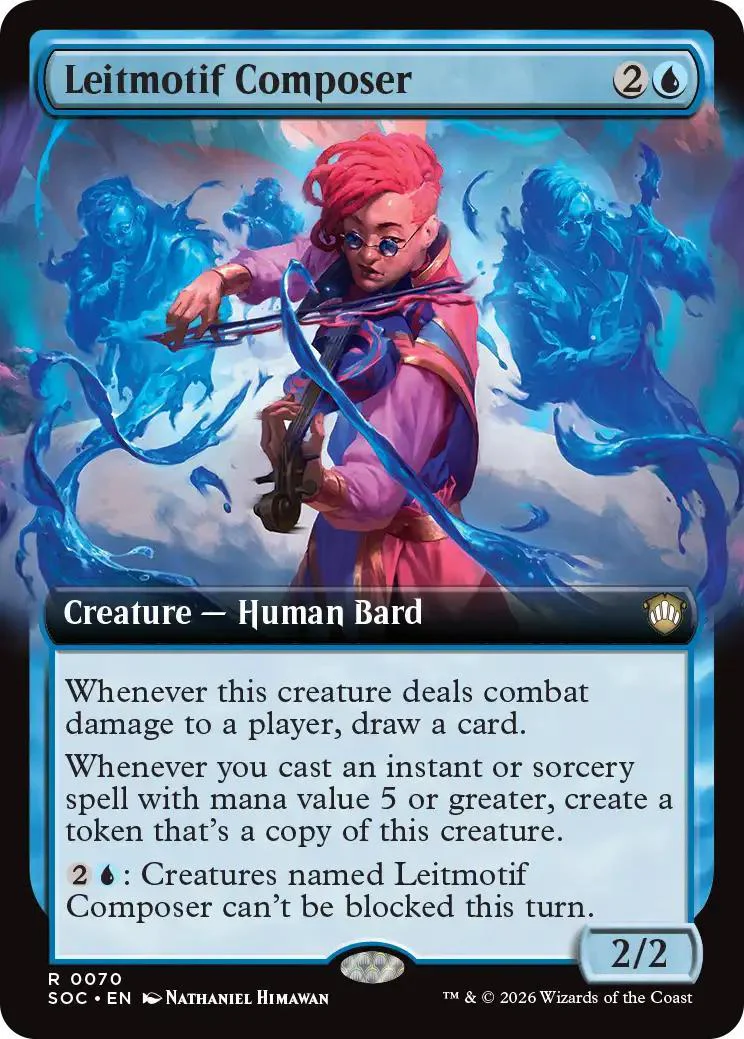 Leitmotif Composer [70] [Extended Art] [Secrets of Strixhaven: Commander] [Non-Foil]