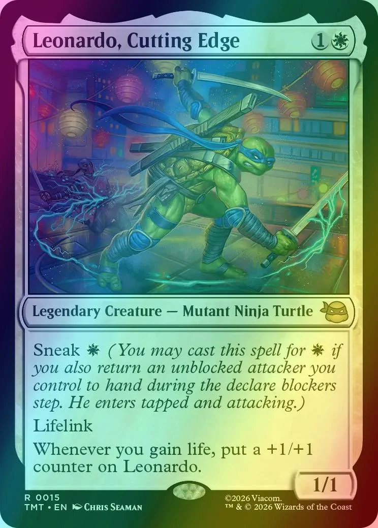 Leonardo, Cutting Edge [15] [Teenage Mutant Ninja Turtles] [Foil]