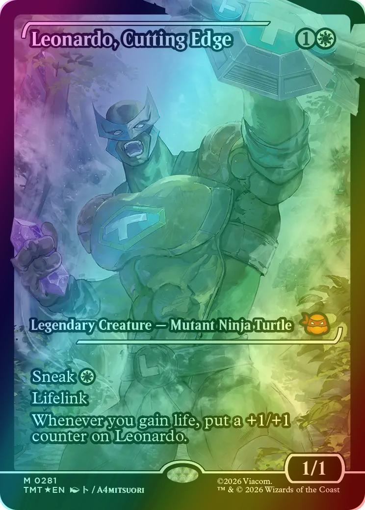 Leonardo, Cutting Edge [281] [Japan Showcase] [Teenage Mutant Ninja Turtles] [Foil]