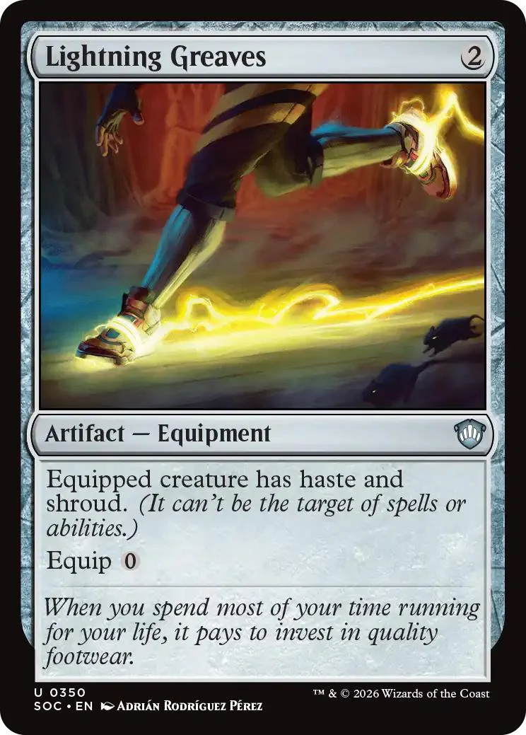 Lightning Greaves [350] [Secrets of Strixhaven: Commander] [Non-Foil]