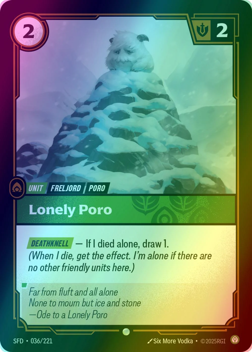 Lonely Poro - 036/221 [Spiritforged] [Foil]