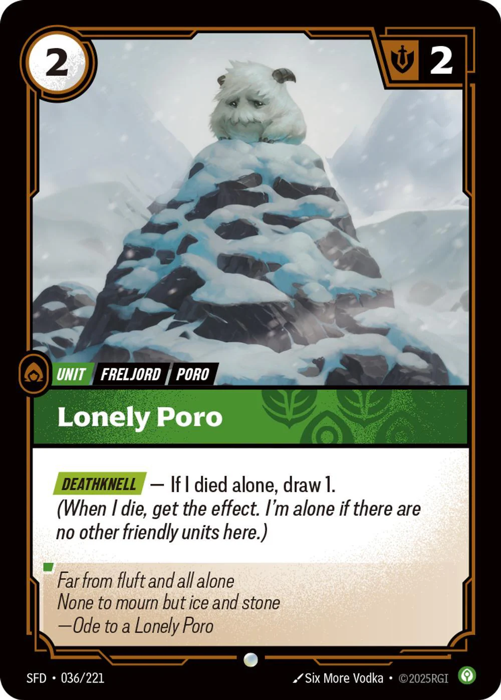 Lonely Poro - 036/221 [Spiritforged] [Non-Foil]