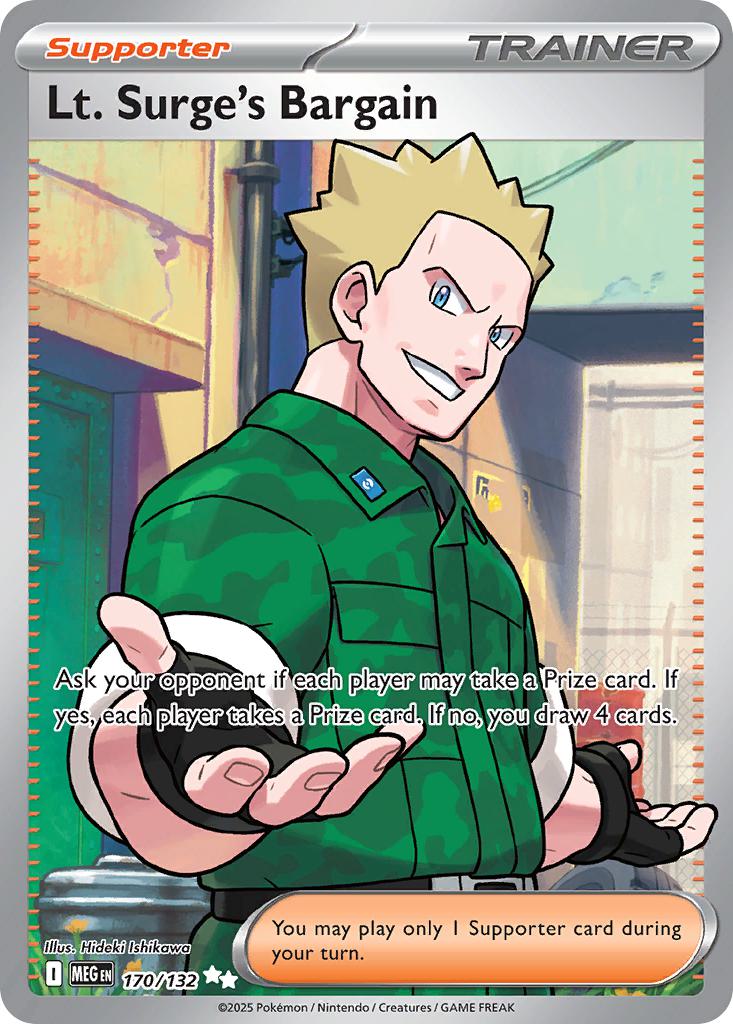 Lt. Surge's Bargain - 170/132 - Ultra Rare [me01-170] [Ultra]
