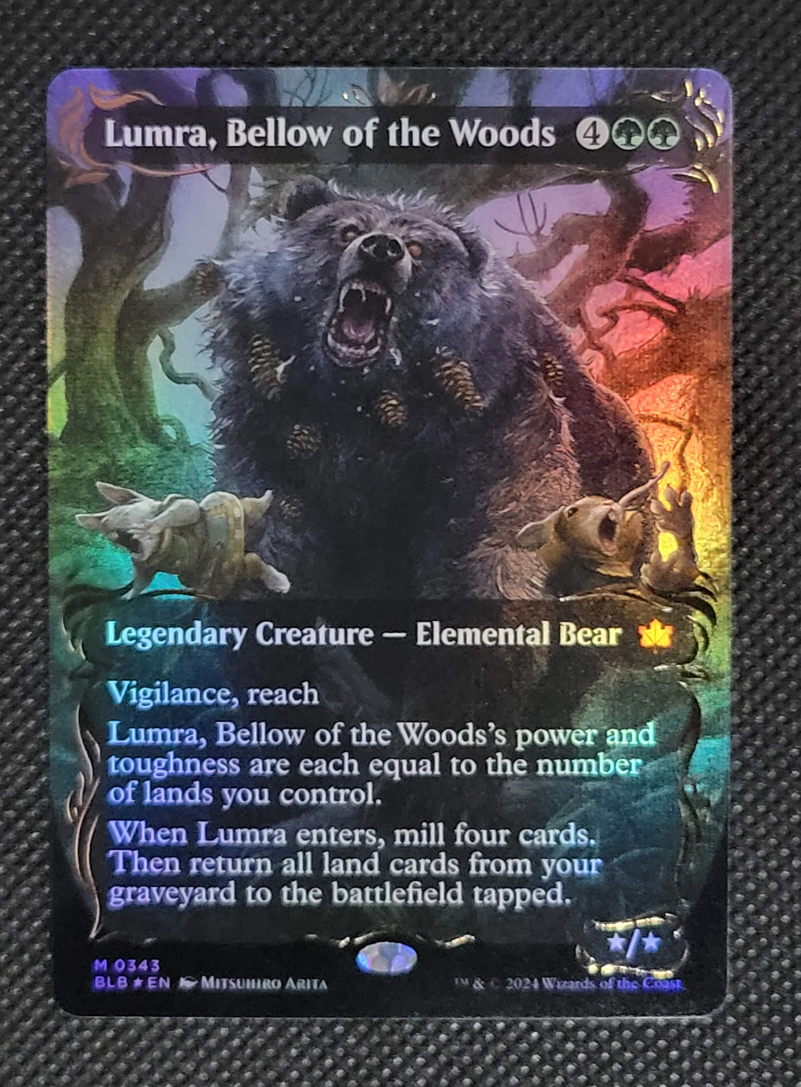 Lumra, Bellow of the Woods — Borderless|Anime|Raised Foil — ID 17737 - Image 3