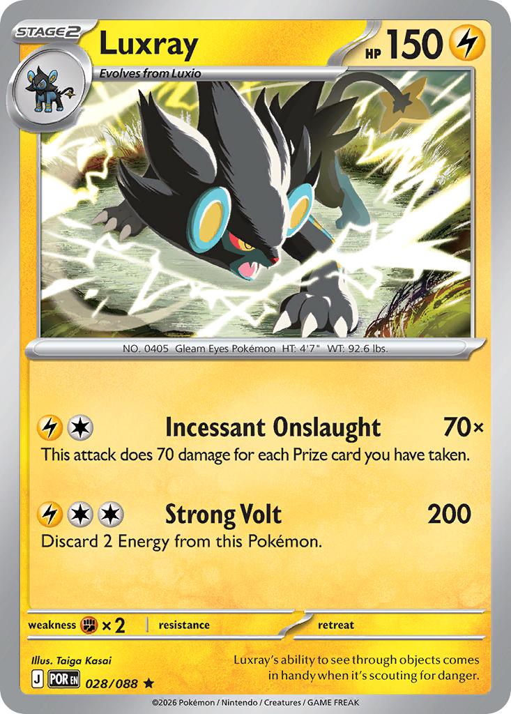 Luxray - 028/088 - Rare [me03-028] [Holo]
