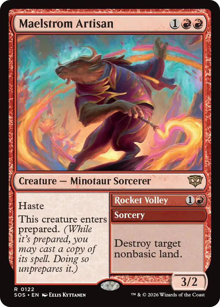 Maelstrom Artisan // Rocket Volley [122] [Secrets of Strixhaven] [Non-Foil]