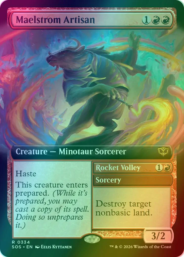 Maelstrom Artisan // Rocket Volley [334] [Extended Art] [Secrets of Strixhaven] [Foil]