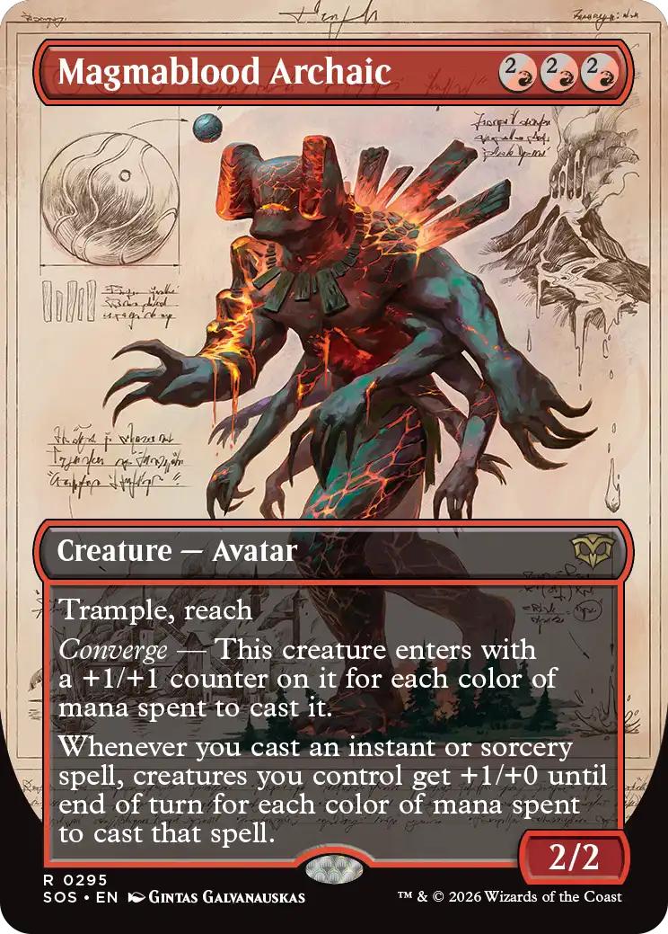 Magmablood Archaic [295] [Borderless] [Field Notes] [Secrets of Strixhaven] [Non-Foil]