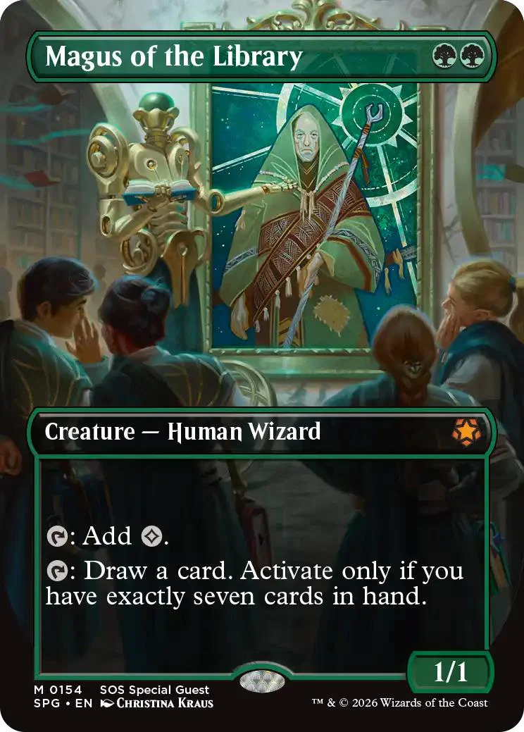 Magus of the Library [154] [Borderless] [Special Guests] [Non-Foil]