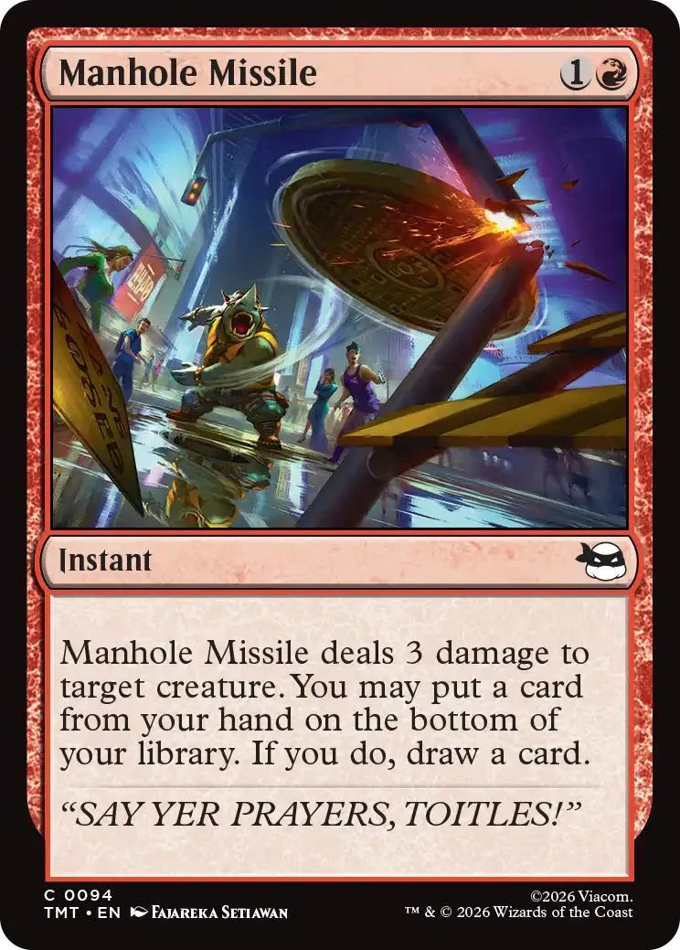 Manhole Missile [94] [Teenage Mutant Ninja Turtles] [Non-Foil]