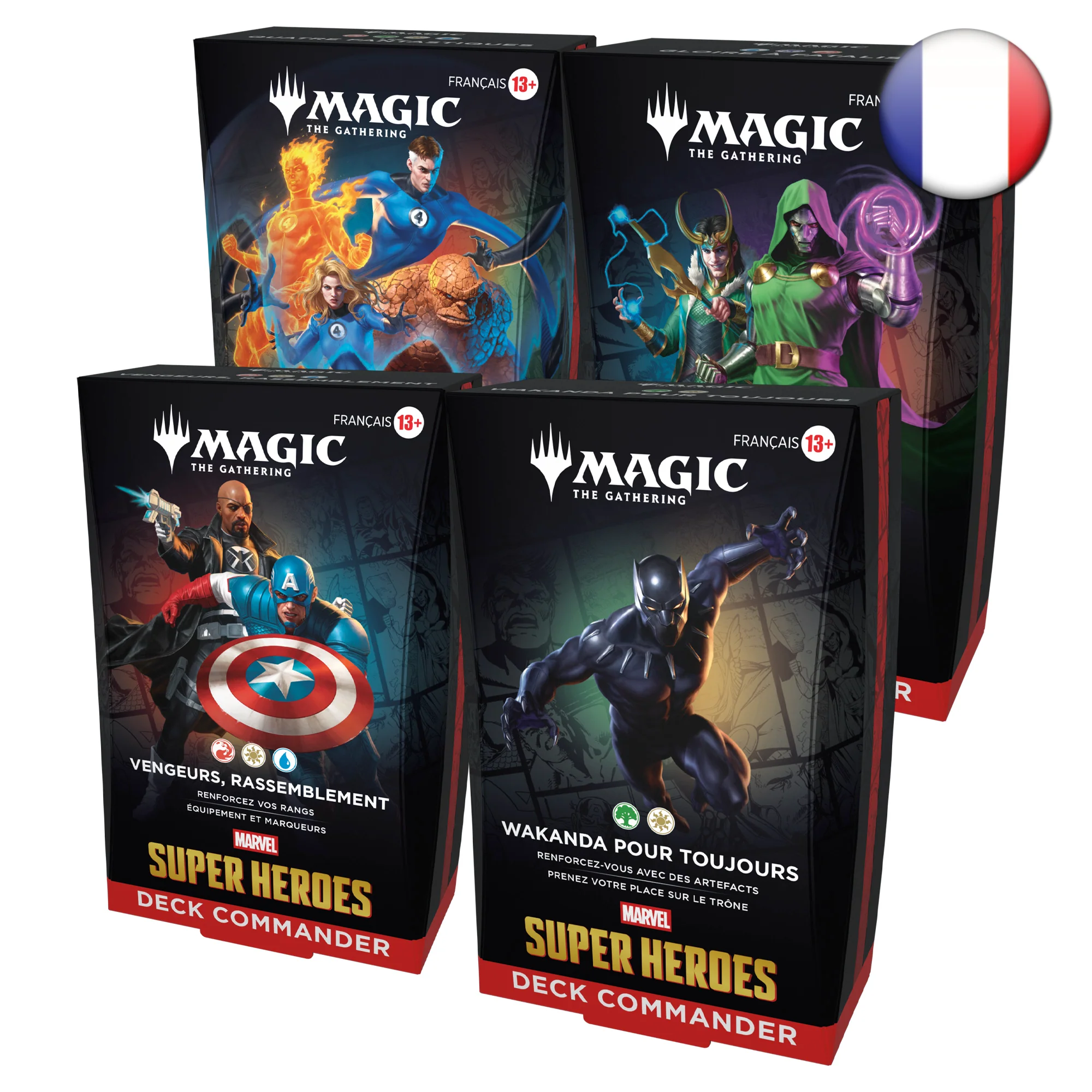 Marvel Super Heroes: Commander - Commander Decks - Set of 4 - French