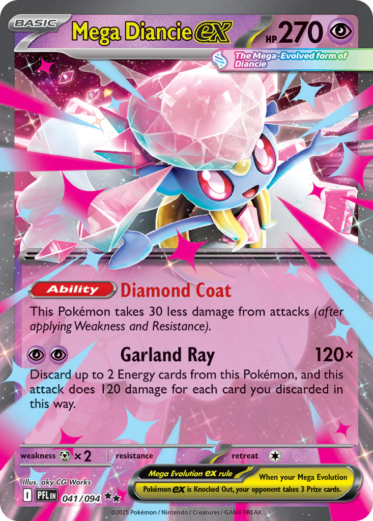 Mega Diancie ex - 041/094 - Double Rare [me02-041] [Ultra]