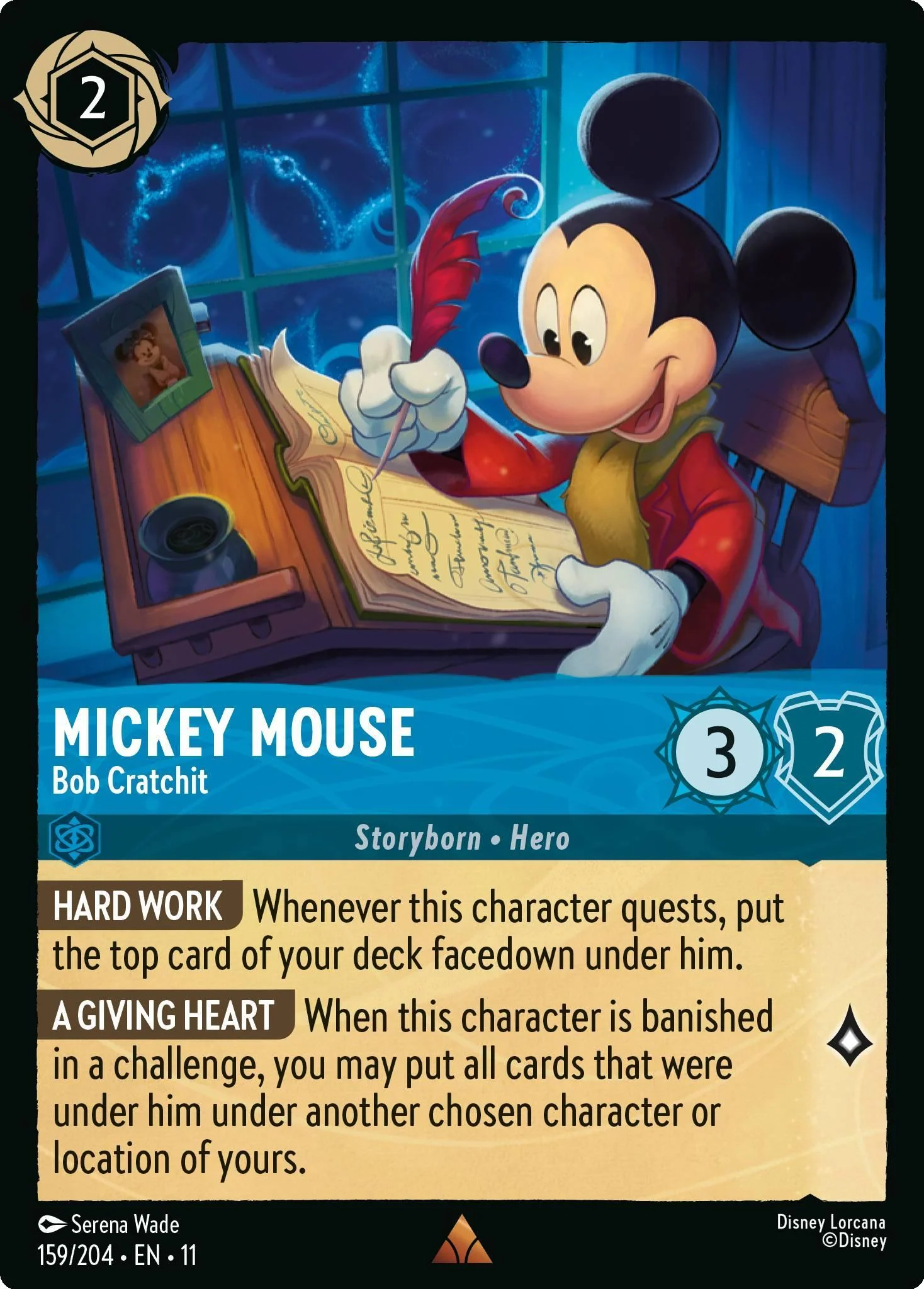 Mickey Mouse - Bob Cratchit - 159/204 [Winterspell] [Non-Foil]