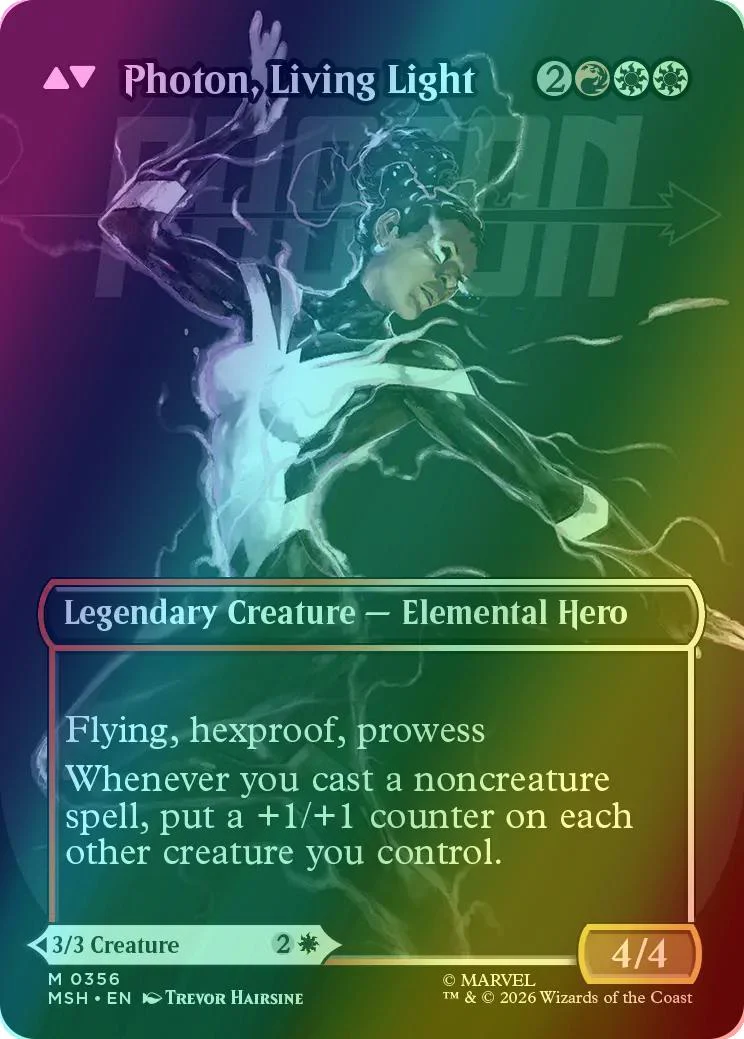 Monica Rambeau // Photon, Living Light [356] [Borderless] [Logo] [Marvel Super Heroes] [Foil] - Image 2