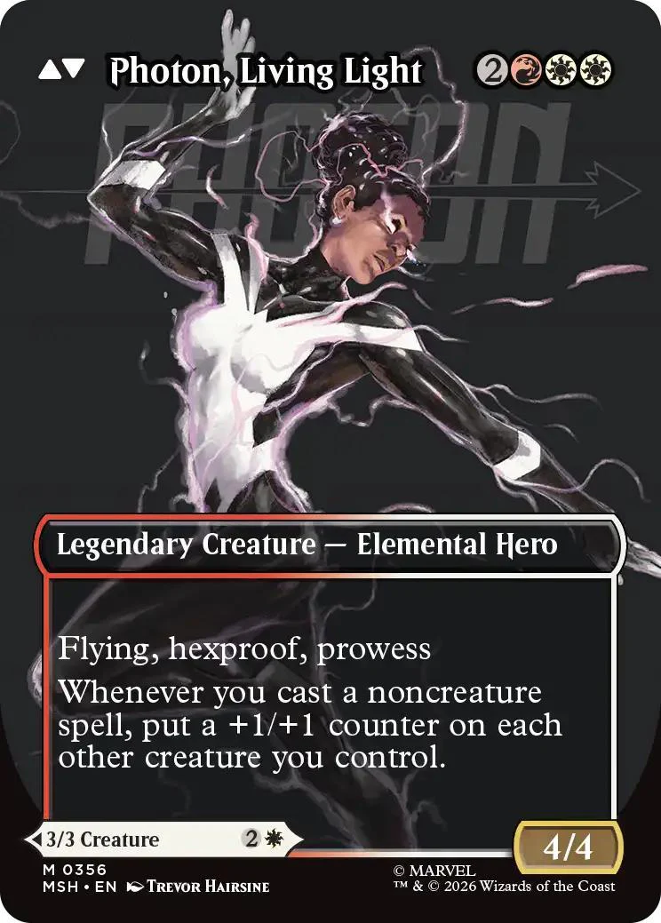 Monica Rambeau // Photon, Living Light [356] [Borderless] [Logo] [Marvel Super Heroes] [Non-Foil] - Image 2
