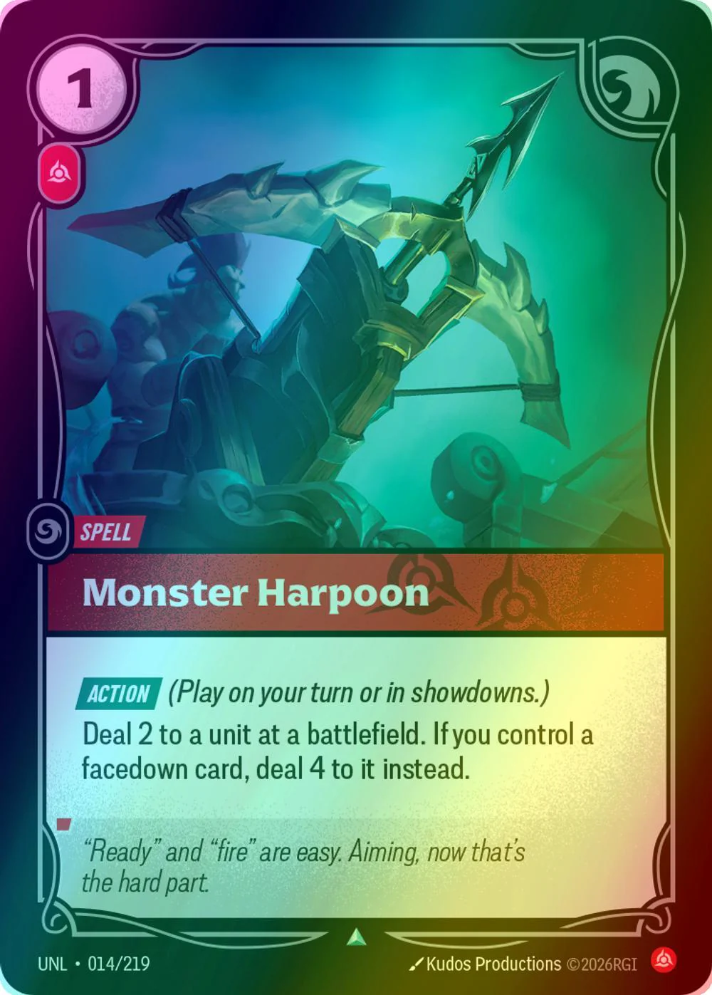 Monster Harpoon - 014/219 [Unleashed] [Foil]