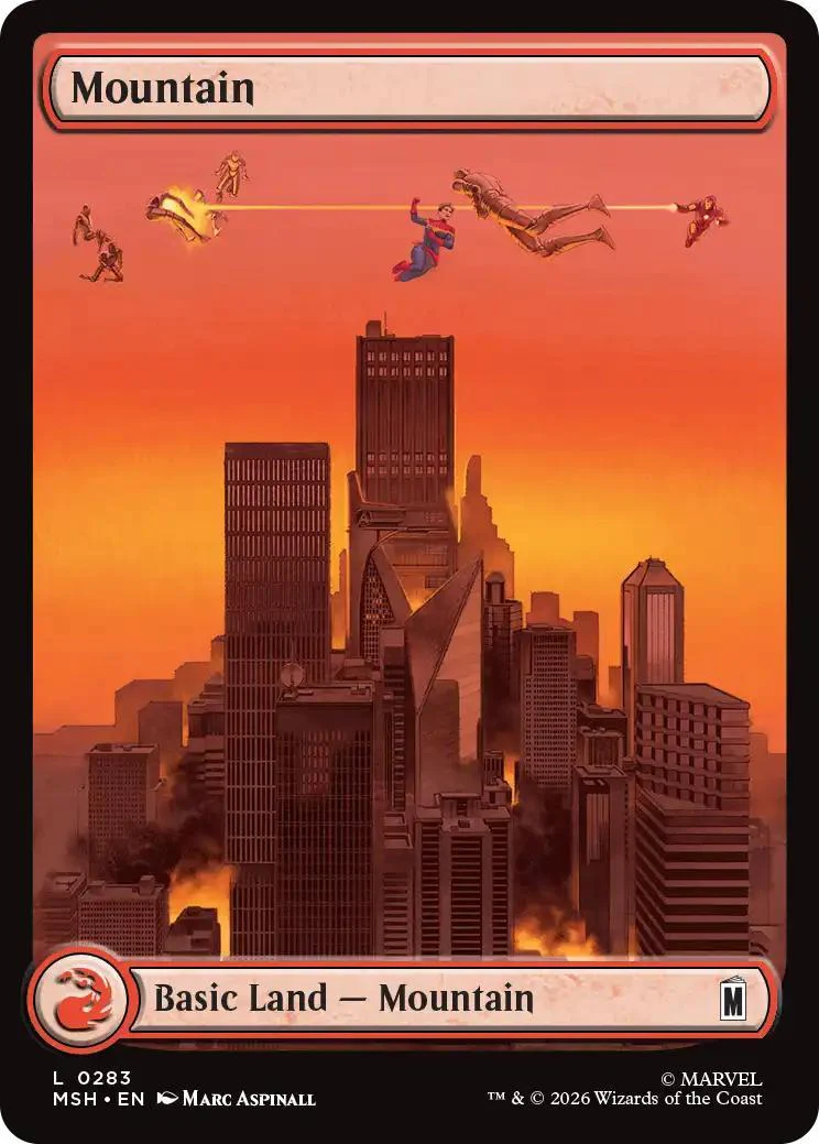 Mountain [283] [Full Art] [City Chaos] [Marvel Super Heroes] [Non-Foil]