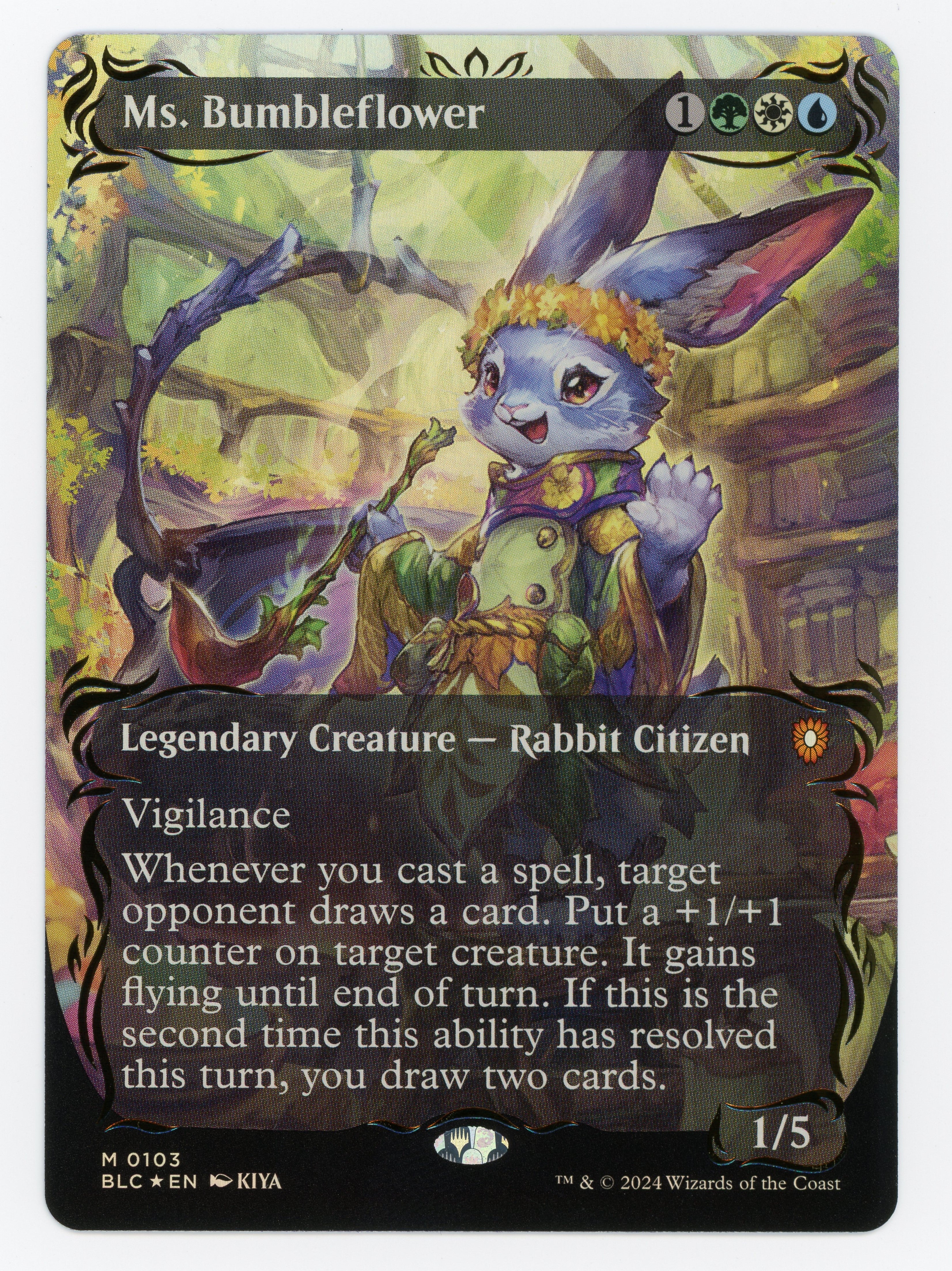 Ms. Bumbleflower — Borderless|Anime|Raised Foil — ID 16067