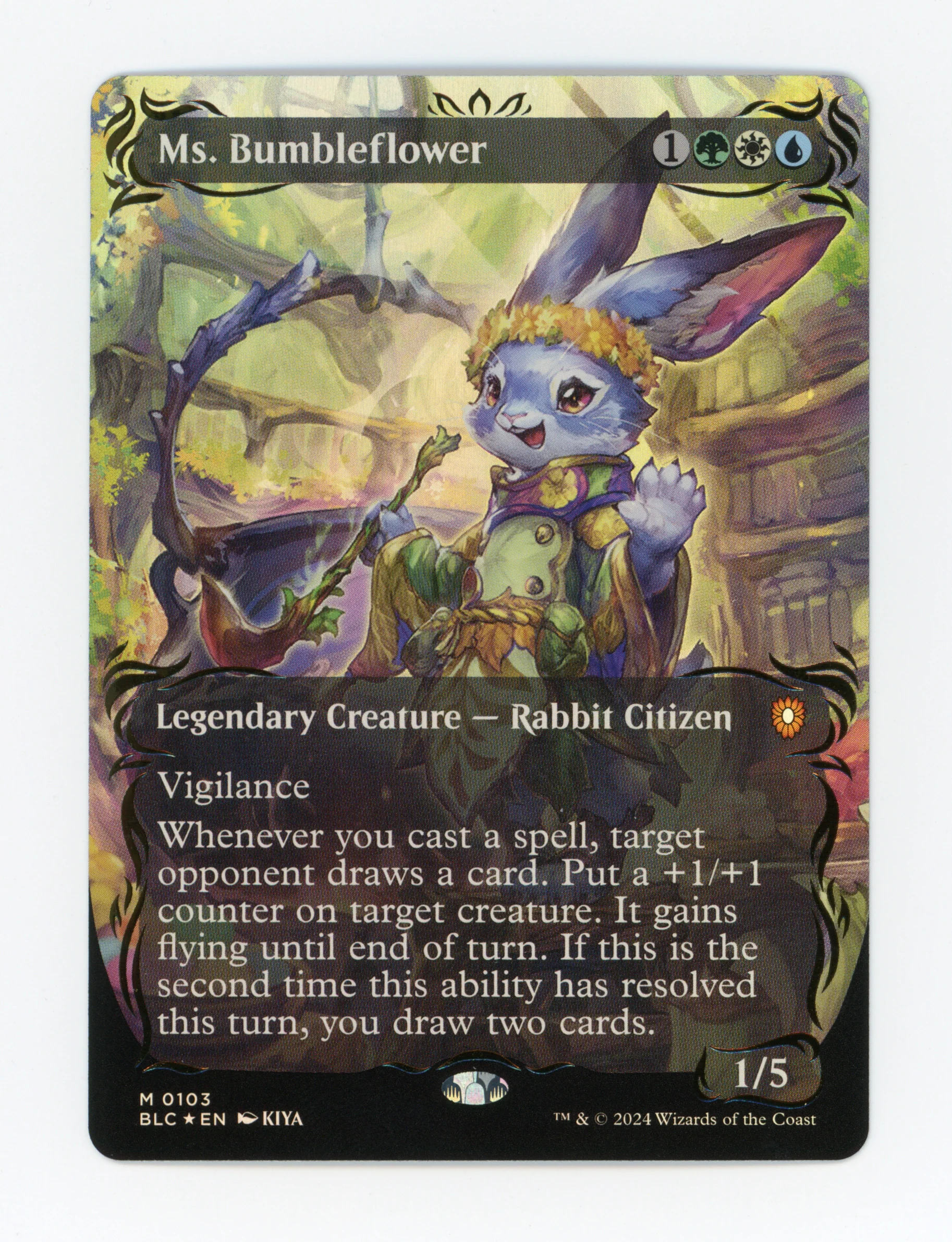Ms. Bumbleflower — Borderless|Anime|Raised Foil — ID 16851