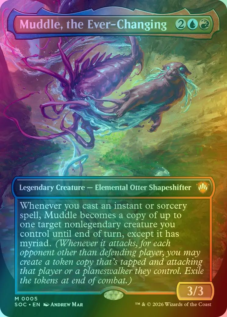 Muddle, the Ever-Changing [5] [Borderless] [Secrets of Strixhaven: Commander] [Foil]