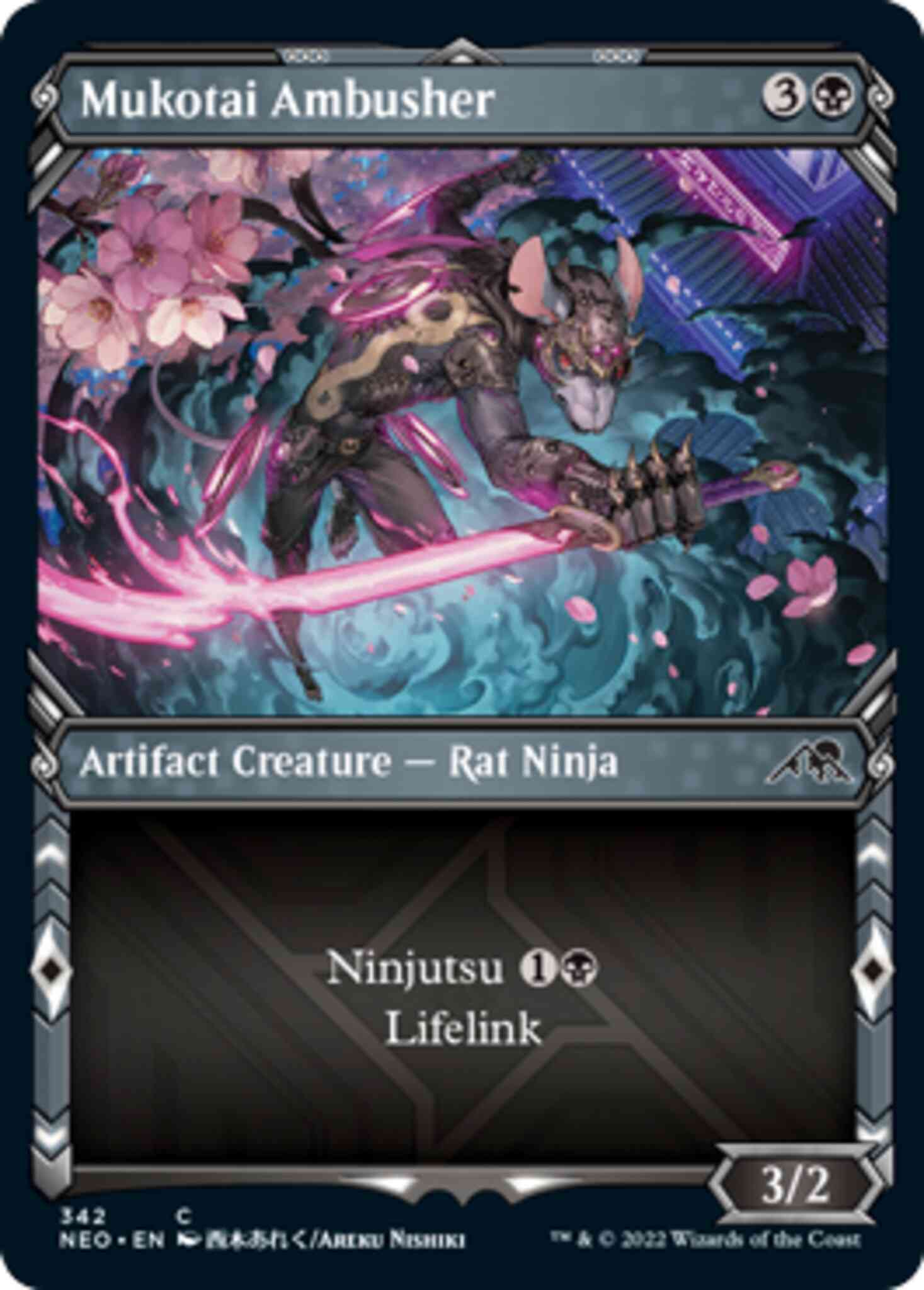 Mukotai Ambusher [342] [Ninja Showcase] [Kamigawa: Neon Dynasty] [Non-Foil]