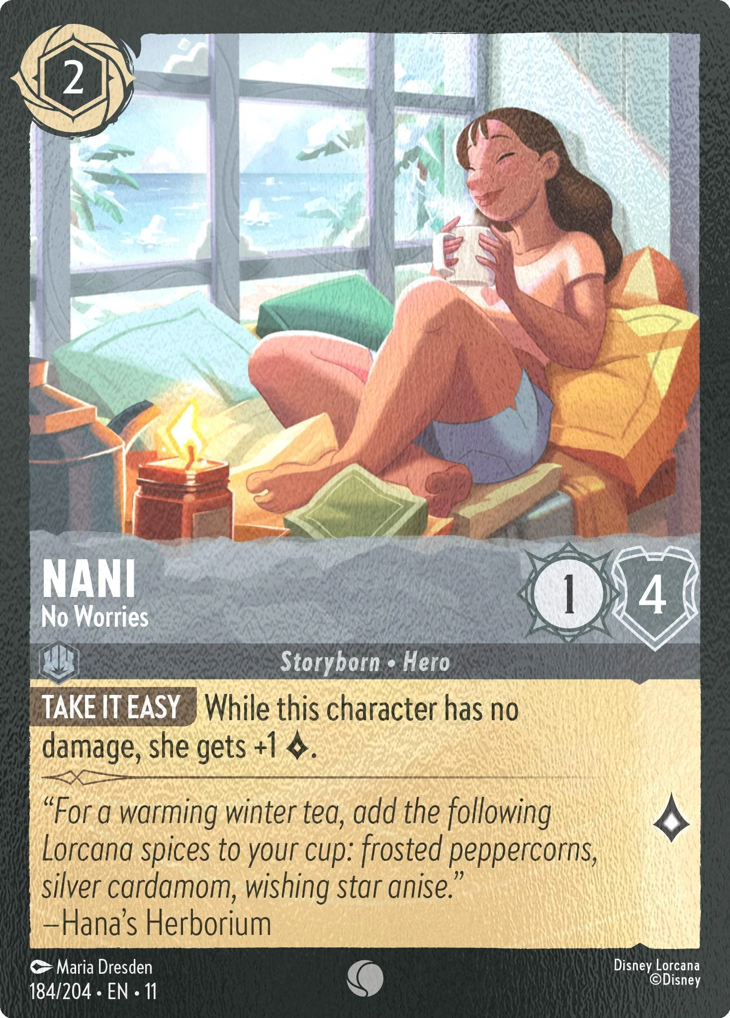 Nani - No Worries - 184/204 [Winterspell] [Cold Foil]