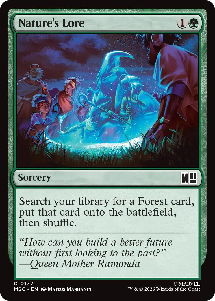Nature's Lore [177] [Marvel Super Heroes: Commander] [Non-Foil]