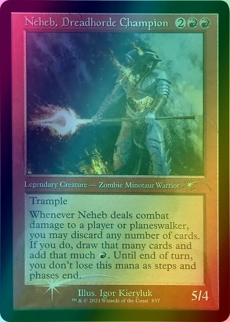 Neheb, Dreadhorde Champion [0857] [Retro Frame] [Igor Kieryluk] [Secret Lair Drop] [Foil]