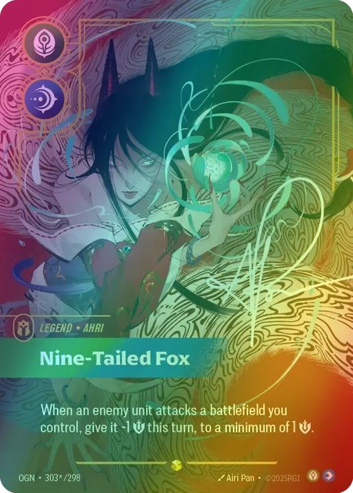 Nine-Tailed Fox (Ahri) (Signature) - 303*/298 [Origins] [Foil]
