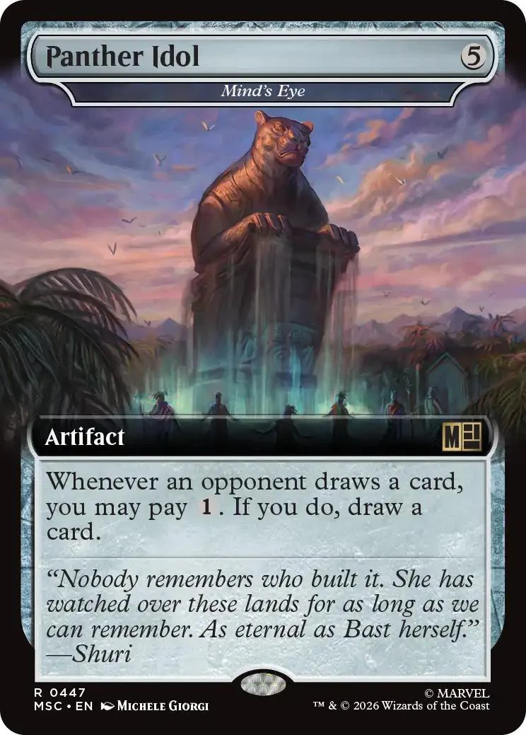 Panther Idol - Mind's Eye [447] [Extended Art] [Marvel Super Heroes: Commander] [Non-Foil]