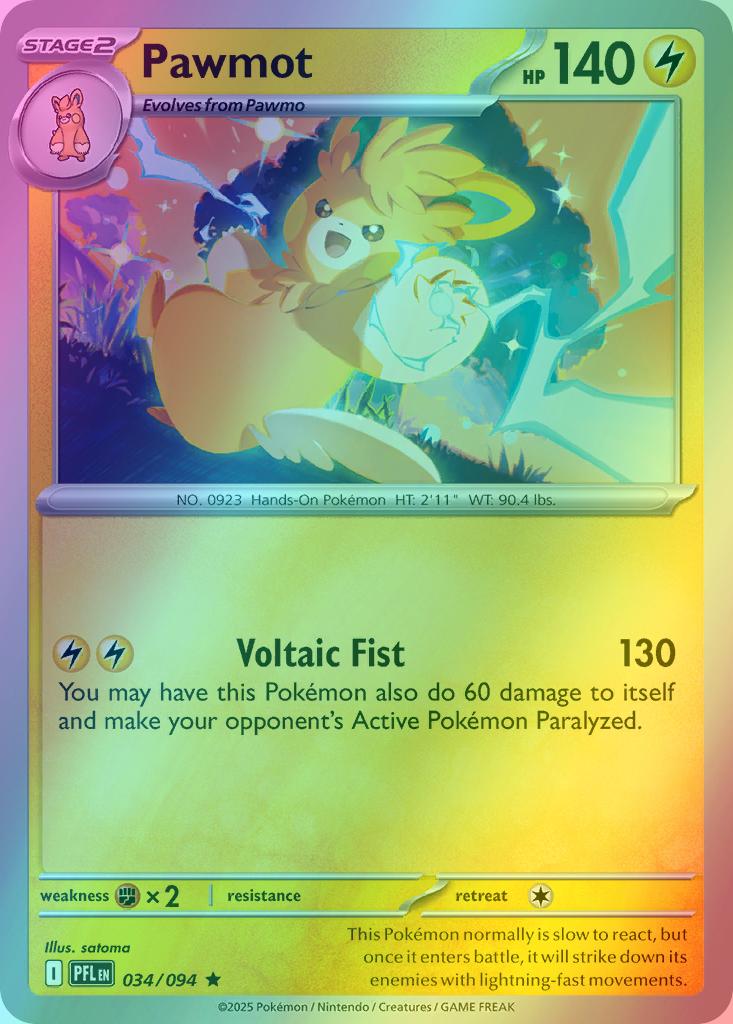 Pawmot - 034/094 - Rare [me02-034] [Holo]