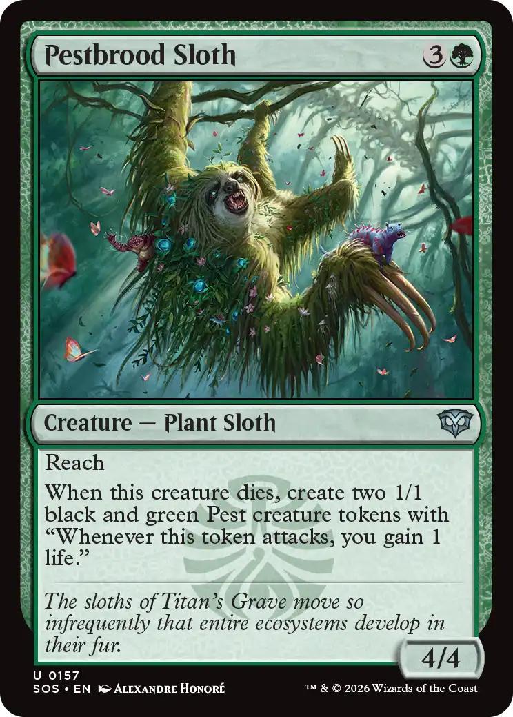 Pestbrood Sloth [157] [Secrets of Strixhaven] [Non-Foil]