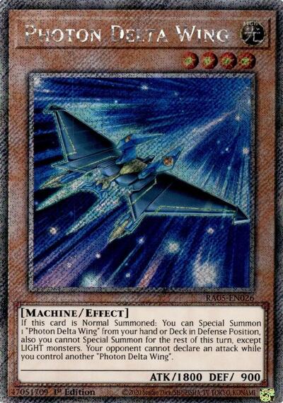 Photon Delta Wing - RA05-EN026 - Platinum Secret Rare - 1st Edition