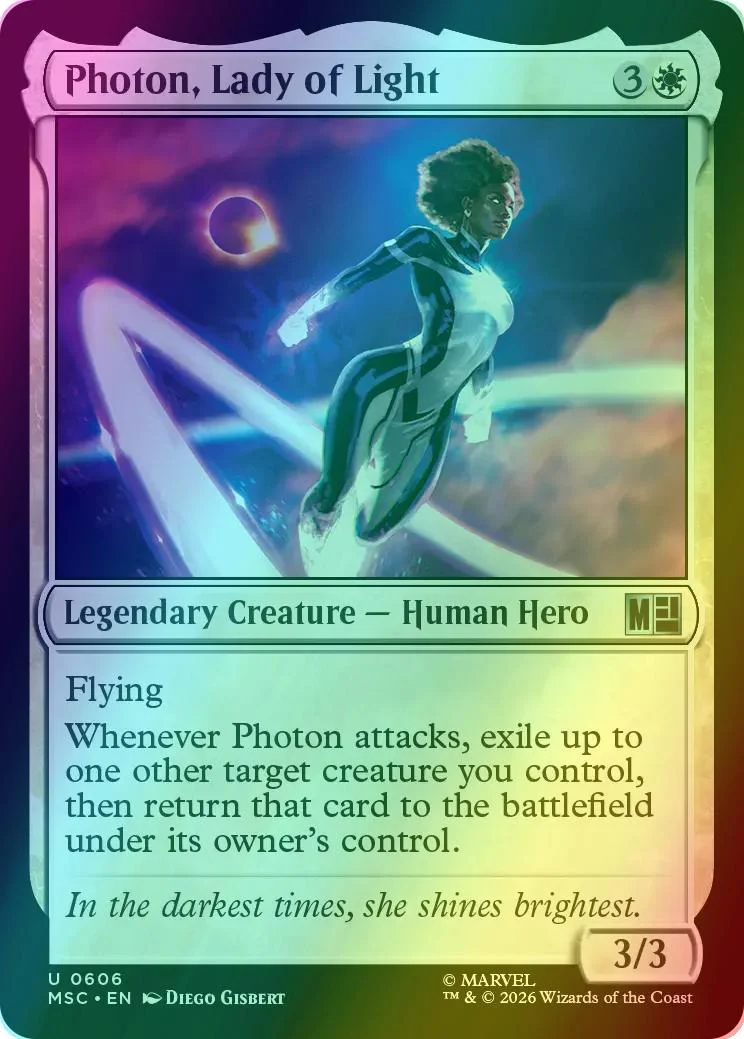 Photon, Lady of Light [606] [Jumpstart] [Marvel Super Heroes: Commander] [Foil]