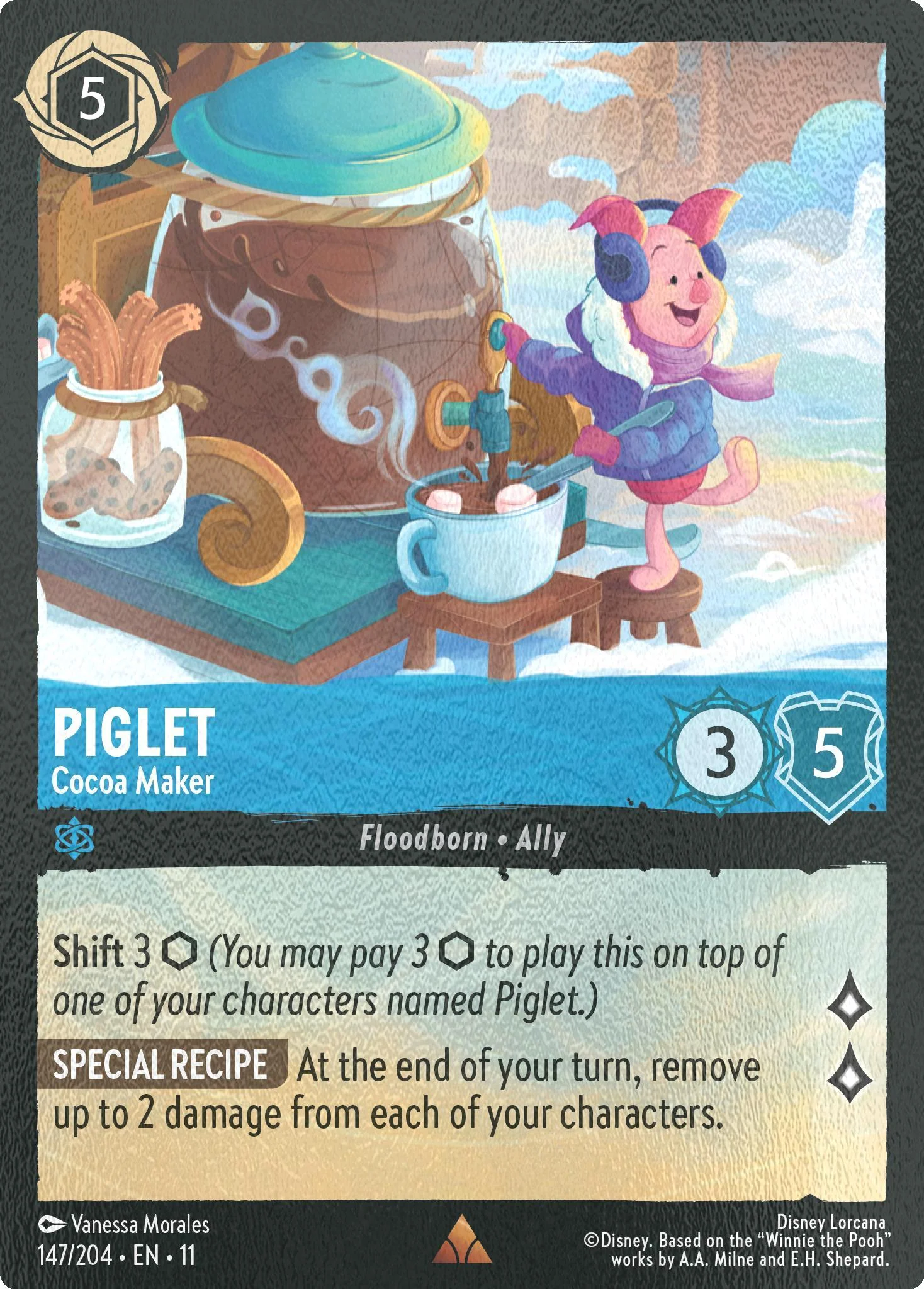 Piglet - Cocoa Maker - 147/204 [Winterspell] [Cold Foil]