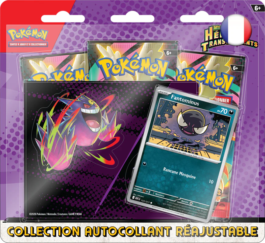 Pokémon TCG: Mega Evolution - Ascended Heroes - Tech Sticker Collection - Gastly Promo Card - French