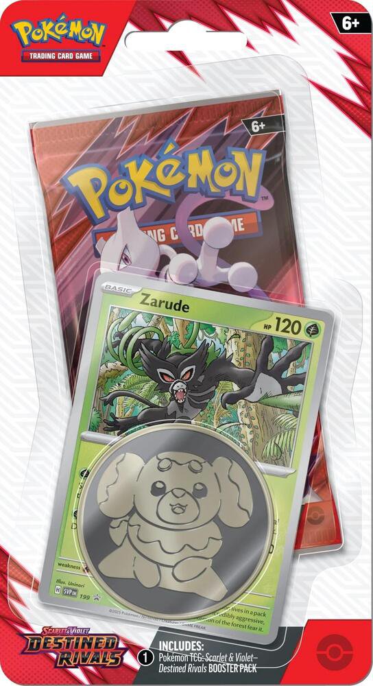 Pokémon TCG: Scarlet & Violet - Destined Rivals - Blister Pack - Single Booster - Zarude Promo Card