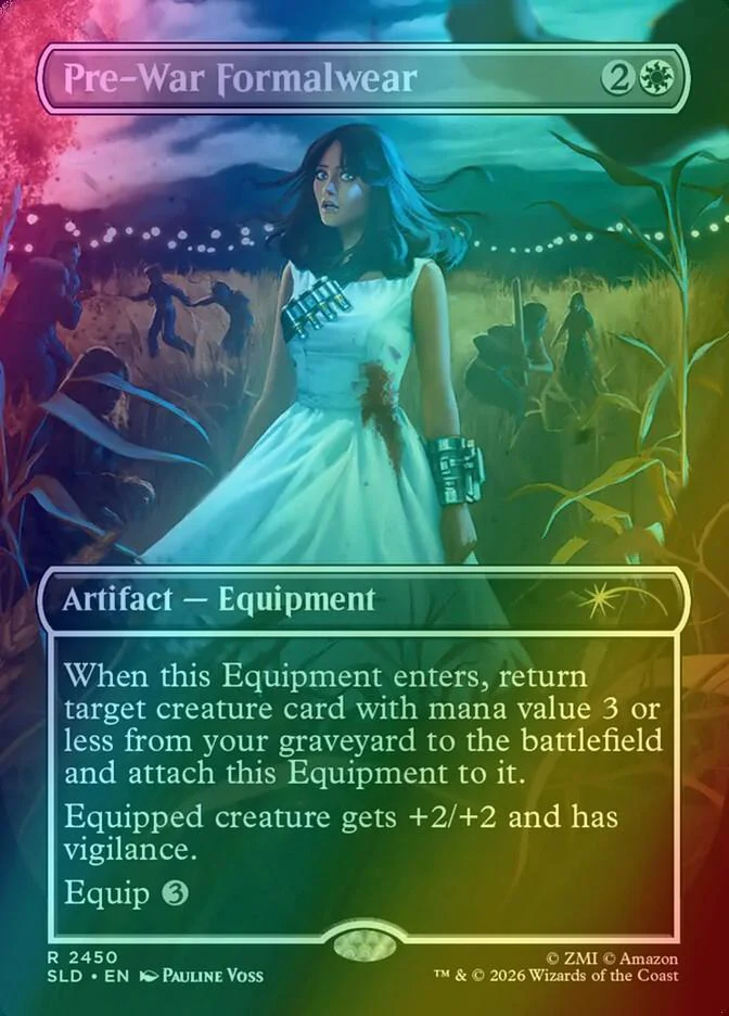 Pre-War Formalwear [2450] [Borderless] [Fallout: Beyond Vault 33] [Secret Lair Drop] [Foil]