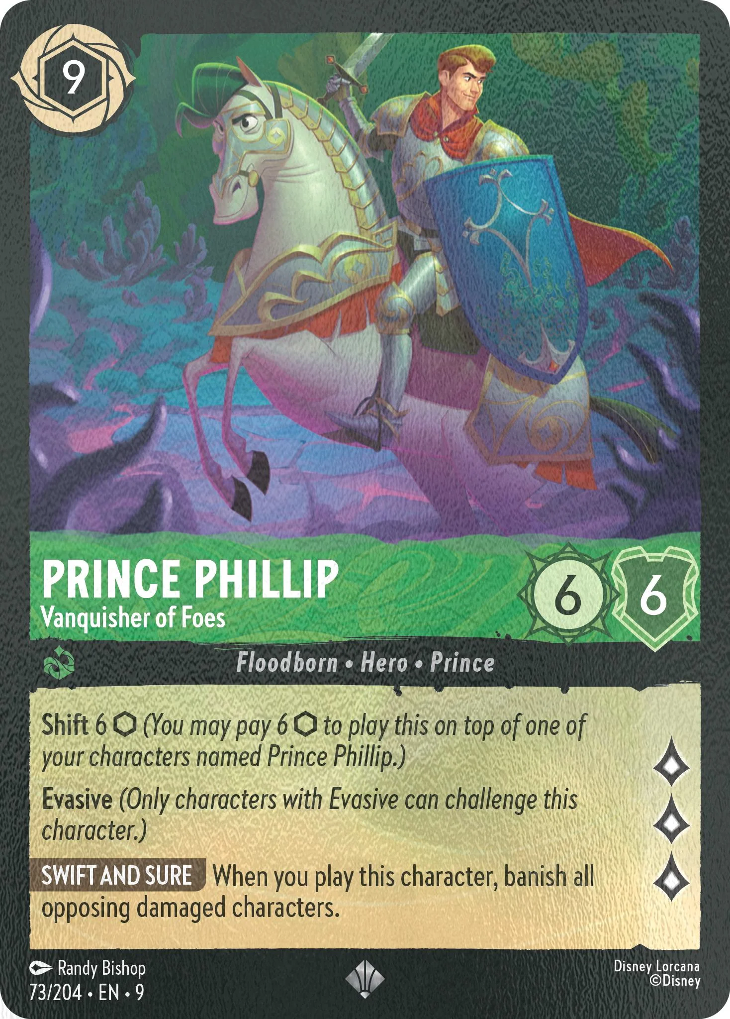 Prince Phillip - Vanquisher of Foes - 73/204 [Fabled] [Cold Foil]