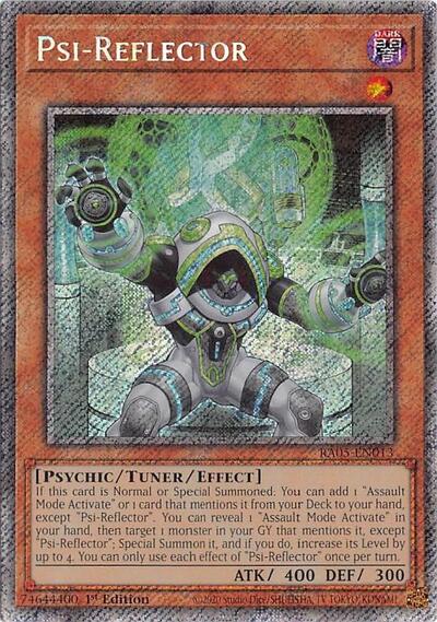 Psi-Reflector - RA05-EN013 - Platinum Secret Rare - 1st Edition
