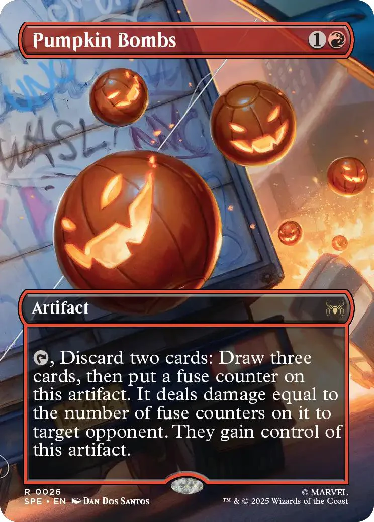 Pumpkin Bombs [26] [Borderless] [Scene] [Marvel's Spider-Man Eternal] [Non-Foil]