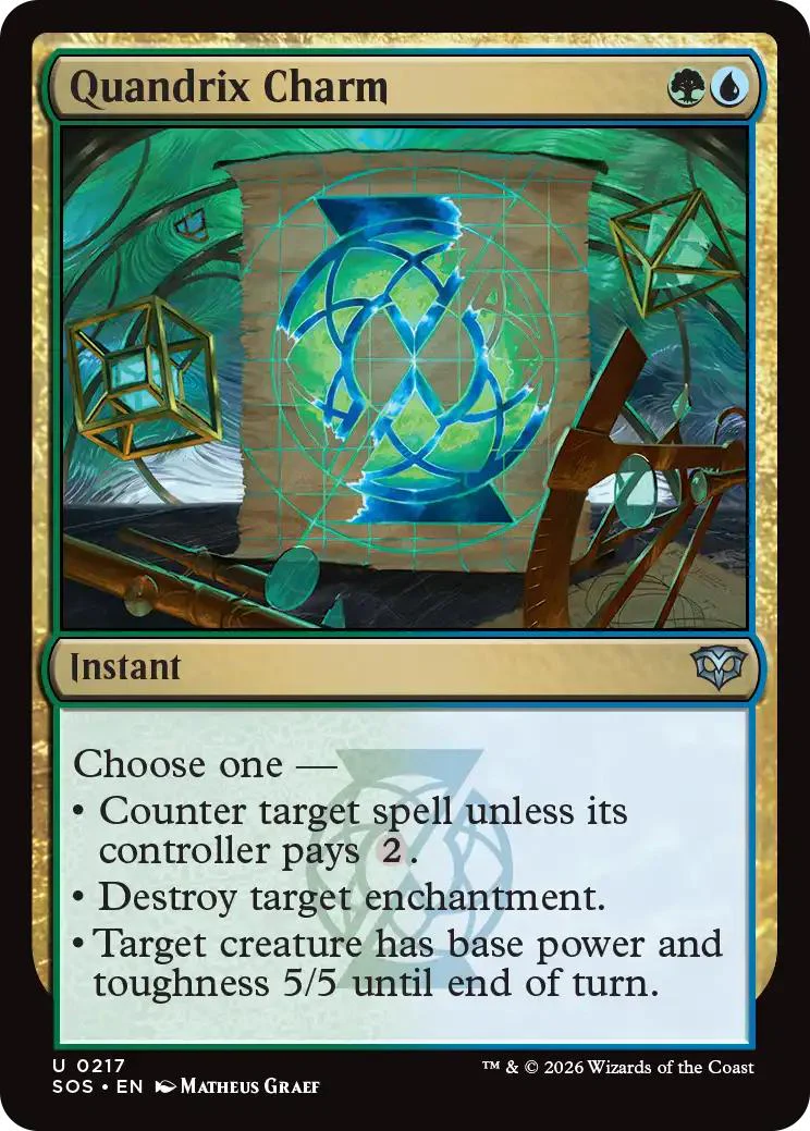 Quandrix Charm [217] [Secrets of Strixhaven] [Non-Foil]