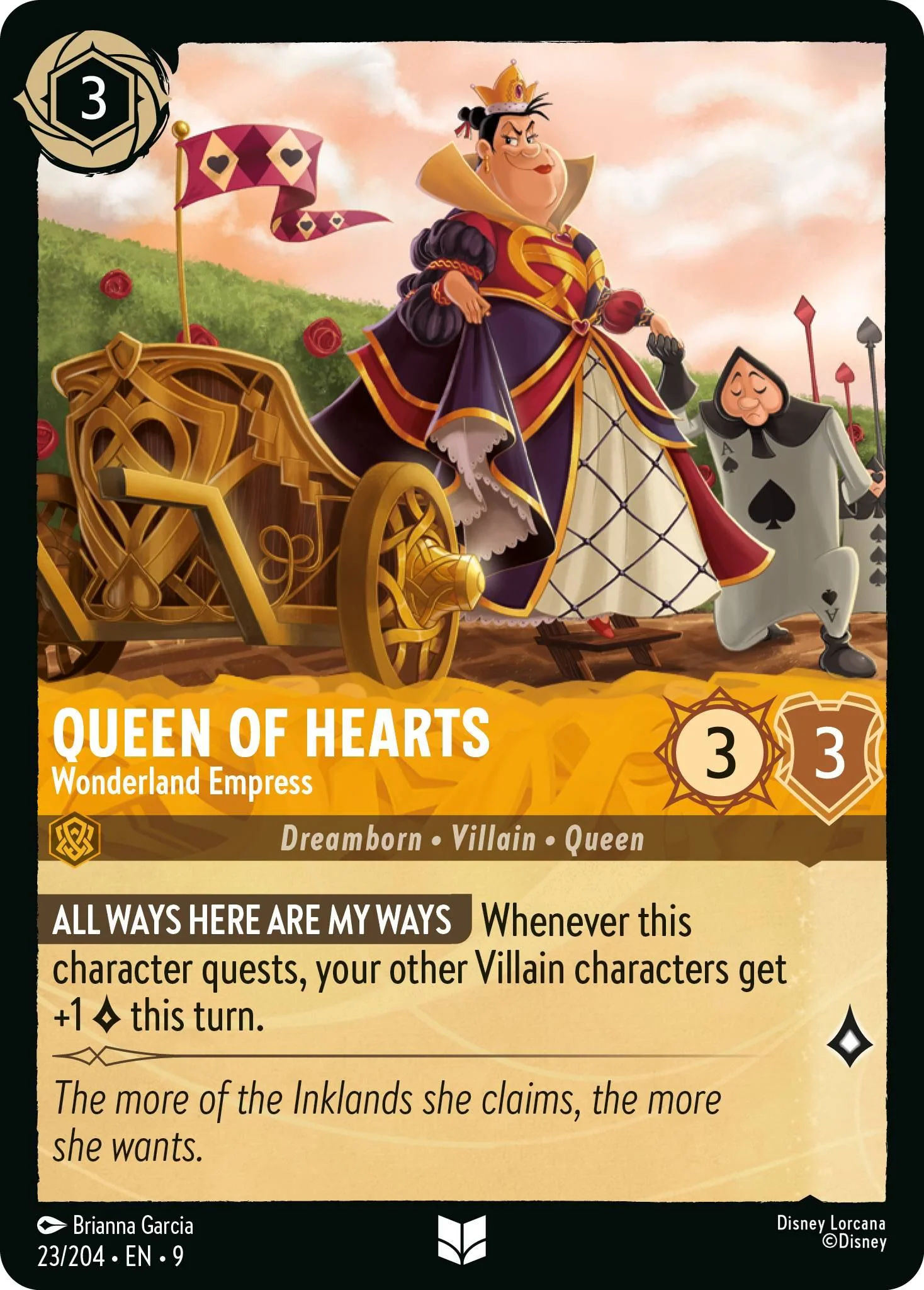 Queen of Hearts - Wonderland Empress - 23/204 [Fabled] [Non-Foil]