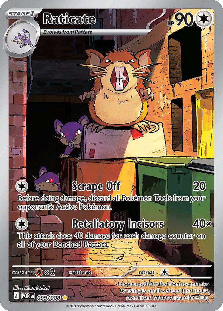 Raticate - 099/088 - Illustration Rare [me03-099] [Ultra]