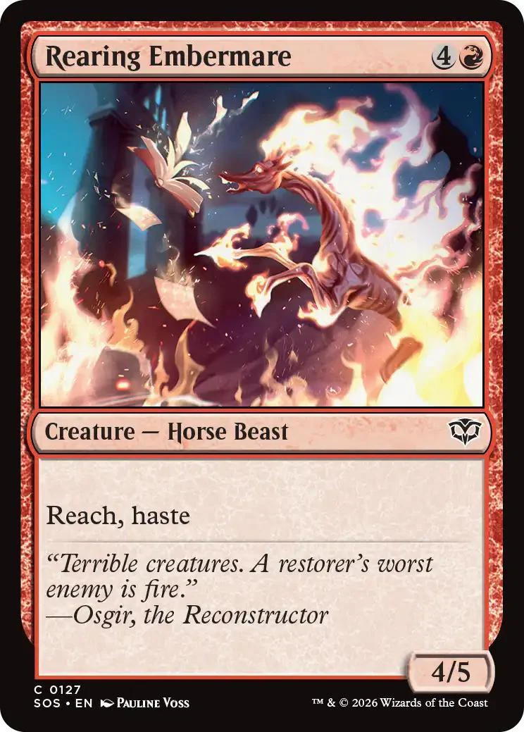 Rearing Embermare [127] [Secrets of Strixhaven] [Non-Foil]