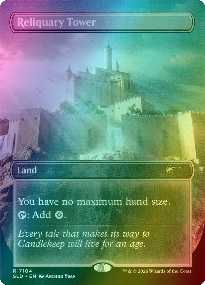 Reliquary Tower [7104] [Borderless] [D&D: Lands of the Forgotten Realms] [Secret Lair Drop] [Foil]