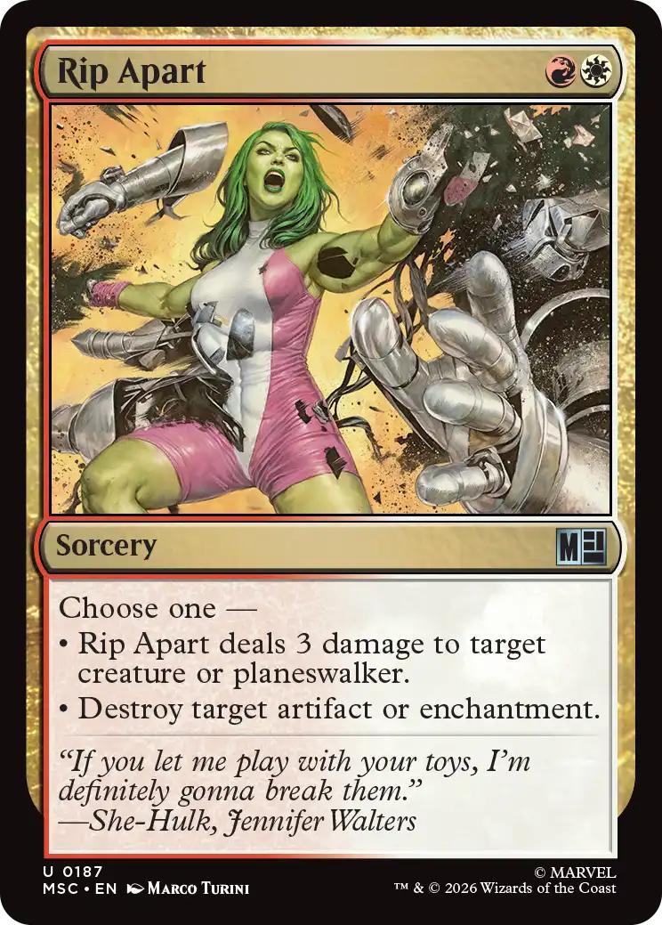 Rip Apart [187] [Marvel Super Heroes: Commander] [Non-Foil]
